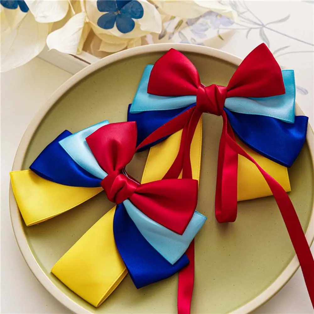 Bow Ribbon Hair Clips Hairpins Barrette for Girls Party Princess Snow White Cosplay Dress up hair accessories,hair clips,hair ribbon accessories,cosplay accessories