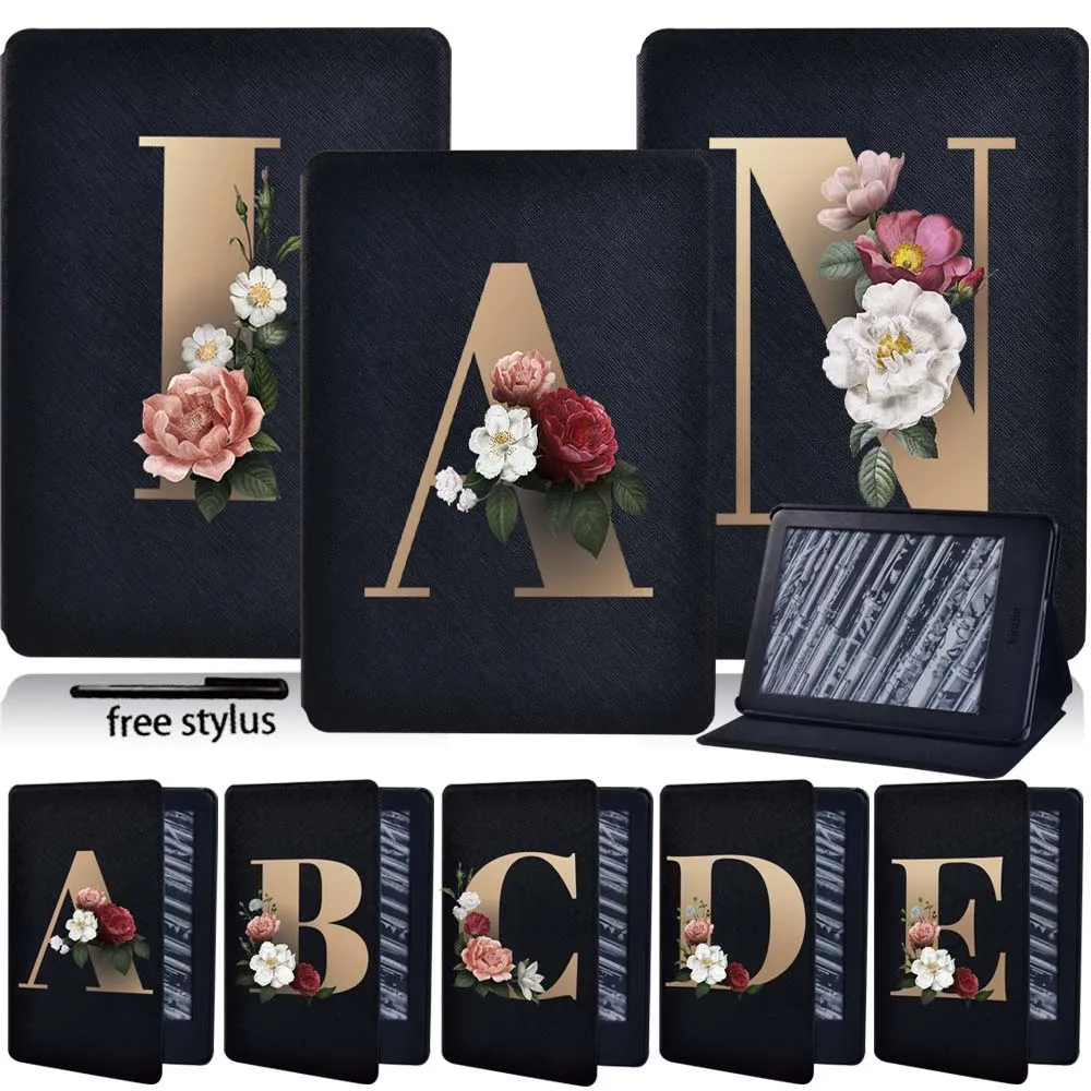 

Tablet Case for Amazon Kindle 10th 8th Gen / Paperwhite 1 / 2 / 3 /4 PU Leather Shockproof Protective Stand Cover Shell + Stylus
