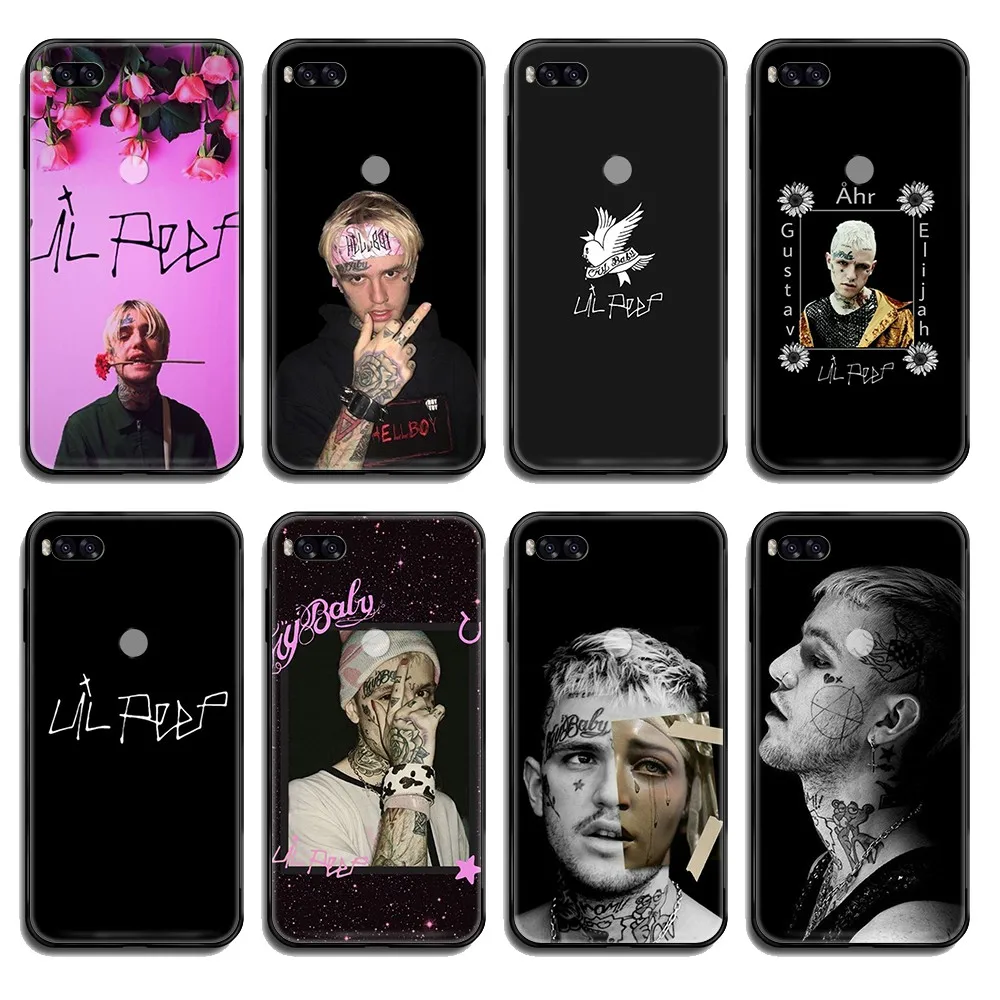 Чехол для телефона Rap singer Lil Peep Bo art hoesjes black Xiaomi Redmi Mi Note 3 5 6 8 9 A1 2 Max3 Mix2 X SE Lite