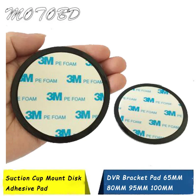 

New Universal 65MM 80MM 95MM GPS Adhesive Car Dash Dashboard Sticky Sticker Pad Suction Cup Mount Disk Adhesive DVR Bracket Pad