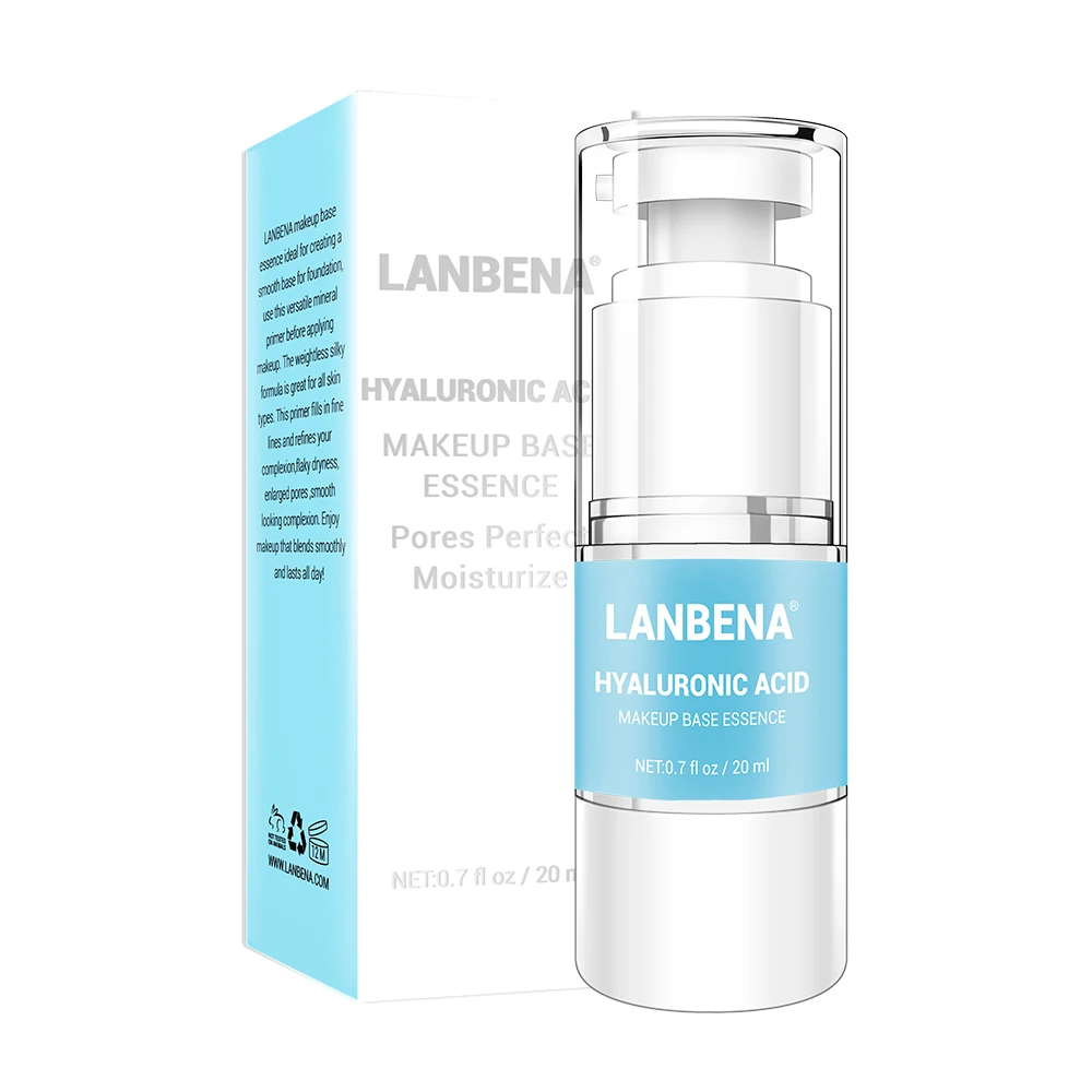 Hyaluronic Acid LANBENA Гиалуроновая кислота основа для макияжа увлажняющая эссенция для ЛИЦА ПРАЙМЕР Сыворотка для лица антивозрастной Профессиональный тональный крем - Цвет: Hyaluronic Acid
