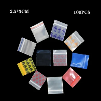 

Ziplock bag thickened mini transparent small color cartoon cute sealed packaging bag button bag jewelry bag medicine powder bag