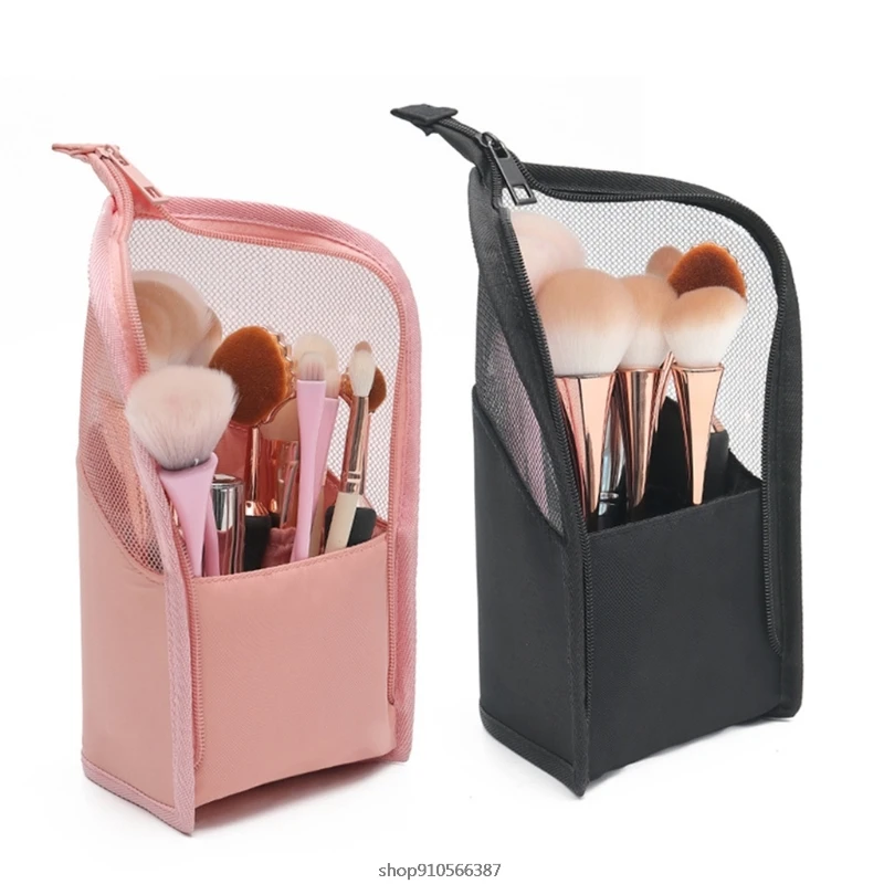 Travel Makeup Brush Bag Portable Cosmetic Brush Holder Organizer Waterproof Stand-Up Makeup Brush Pouch Toiletry Bag wholesales