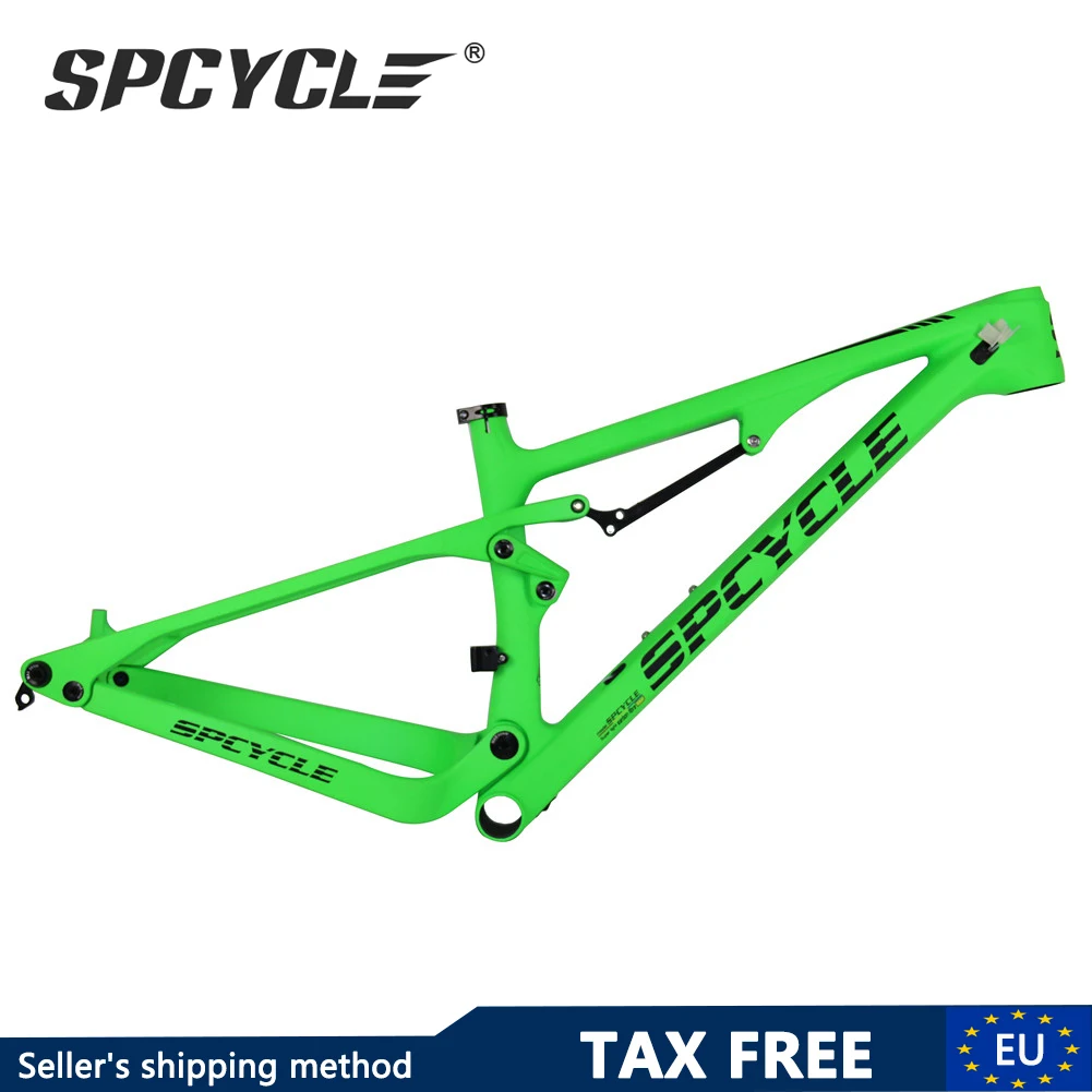 Spcycle XC Carbon Full Suspension Frame 27.5er 29er Mountain Bike 148*12mm Boost MTB 27.5+ BB92 | Спорт и развлечения