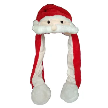 

DOUBCHOW Moustache Moving Cute Plush Santa Claus Animal Hat with Paw Adults Teenagers Kids Boys Girls Costume Winter Hats Beanie