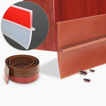 

Sealing Strip Door Bottom Guard Wind Sealer Stopper Sound Wind Dust Proof Seal Self Adhesive Waterproof soundproof Seal Strip