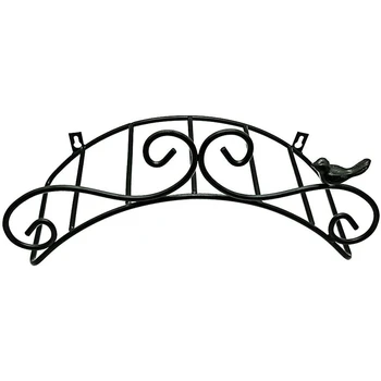 

Hanging Garden Hose Holder Iron Antique Style Bird Brackets Garden Braces Decorative Wall Mount Hanger Rack Storage