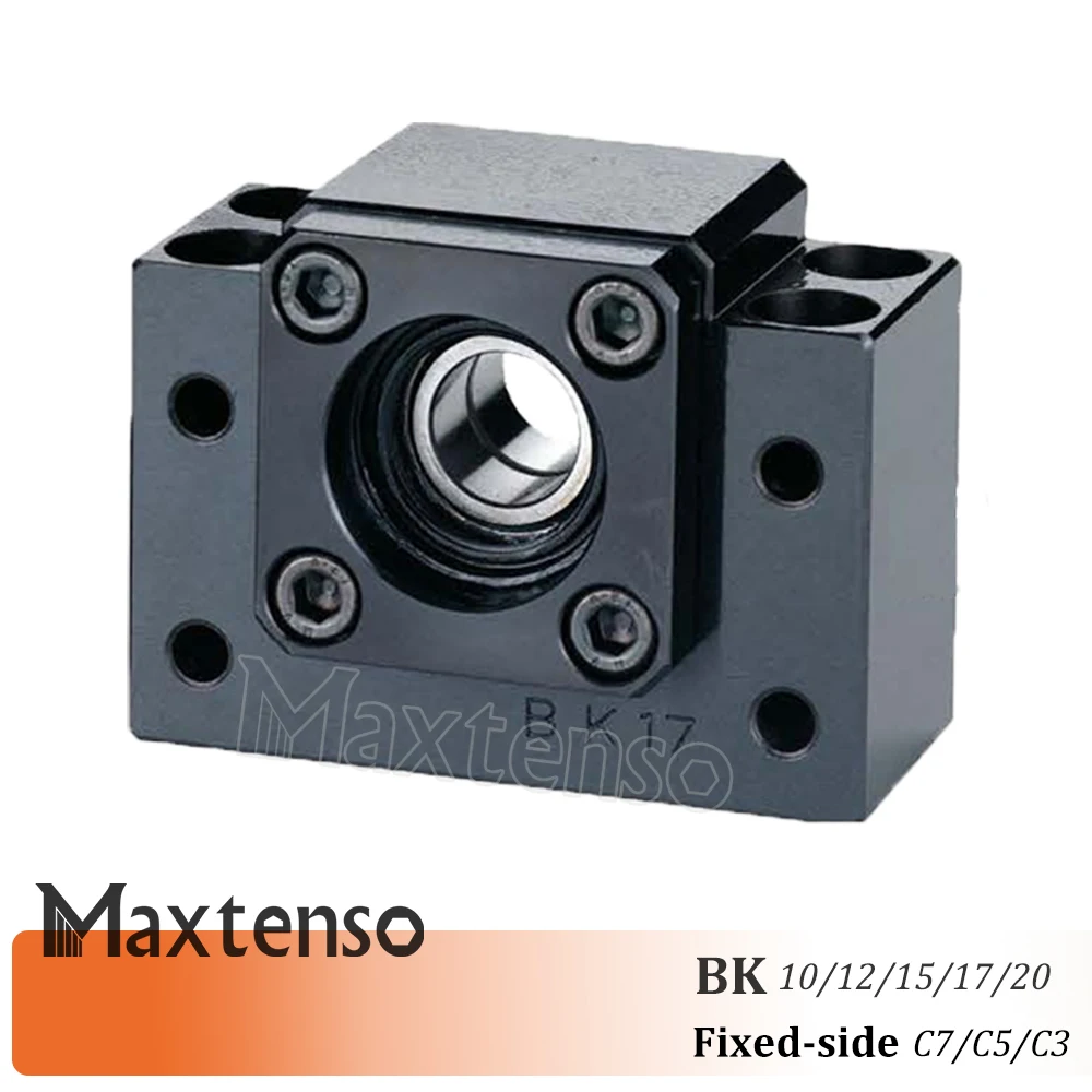MAXTENSO блок поддержки Профессиональный BK10 BK12 BK15 BK17 BK20 фиксированная сторона C3 C5 C7 для шарикового винта ТБИ sfu 1204 Премиум bf12 CNC
