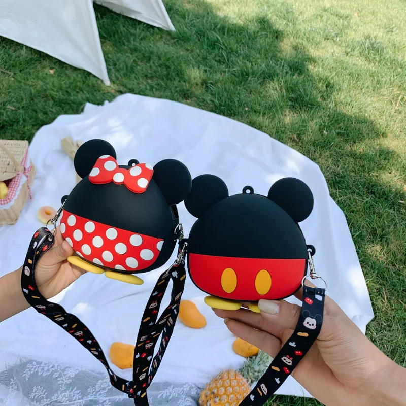 Nuevo  Anime nueva Disney mochila para niños Mickey Minnie Mouse bolsa impermeable bolsa de silicona bebé niña guardería primaria mochila dmx5Mo8k11X