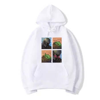 

Men The Mandalorian Star Wars Hoodies Sweatshirt Fleece Hooded Autumn Winter Streetwear Warm Tracksuit Cute Baby Yoda Hoodie