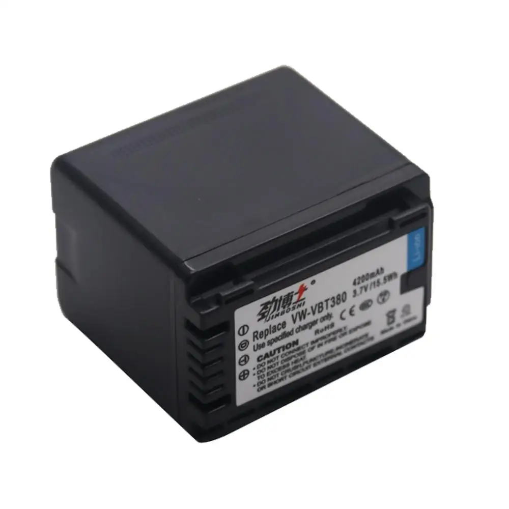 Комплект из 2 предметов VW VBT380 VBT190 Батарея для цифрового фотоаппарата Panasonic HC V110 V130
