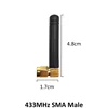 433MHz Antenna 2.5dbi SMA Male Connector folding 433 mhz antena waterproof directional antenne + 21cm RP-SMA/u.FL Pigtail Cable ► Photo 2/6