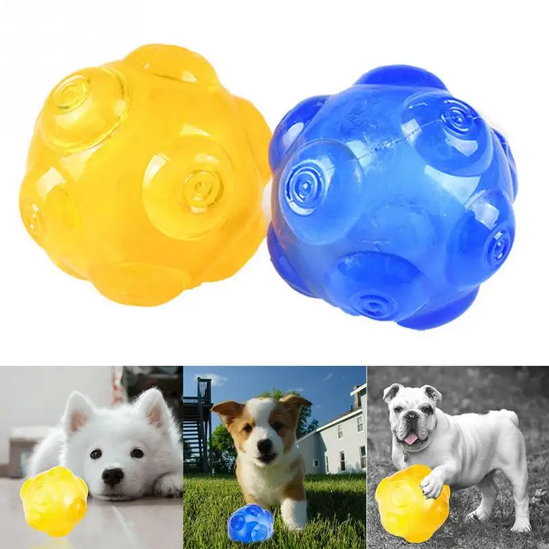 Жевательная игрушка для домашних животных, собака, кошка, жевательная игрушка для укуса, пищащий, хихиканье, Звуковой шар, игрушка для щенков, чище зубов, шар для домашних животных, интерактивная обучающая жевательная игрушка