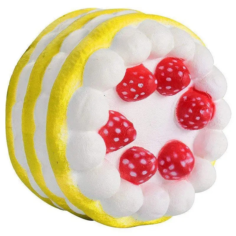 Squishies Kawaii клубничный торт игрушки антистрессовые игрушки медленно поднимаются давление снимают игрушки для детей и взрослых(желтый