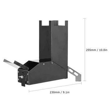 

Camping Wood Burner Stainless Steel Portable Outdoor Foldable Cooking Burner Wood Heater for Hiking Fishing Picnic BBQ
