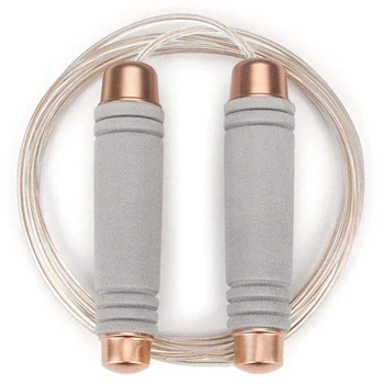 

Jump Rope Adjustable TPU Rope with Bearing Comfortable Foam Handle Skipping Rope for Workout and Fitness Training