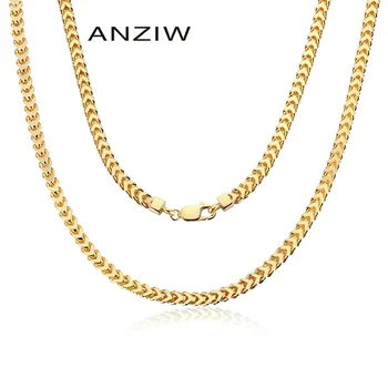 

925 Sterling Silver Pendant Necklace Men 4.3mm Chains Solid Franco Chain 20‘’ 22‘’ 24‘’ 26‘’ 28'' Solid Franco Square Box Link