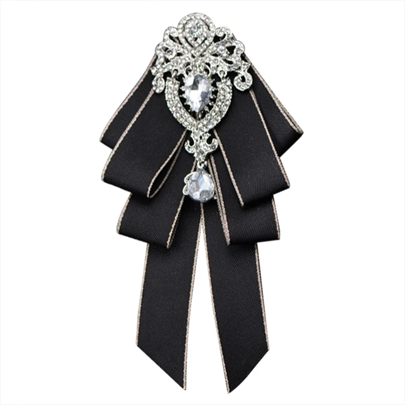 Iremiel Highend British Style Bowties Multilayer Neckties Bow Tie