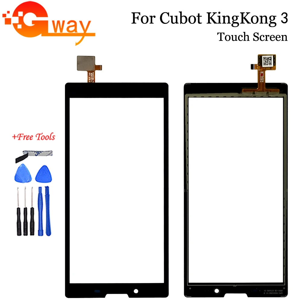 Для Cubot King Kong 3 сенсорный экран стекло дигитайзер Переднее стекло Запчасти для KingKong3/King Kong3/KingKong 3 сенсорная панель+ Инструменты