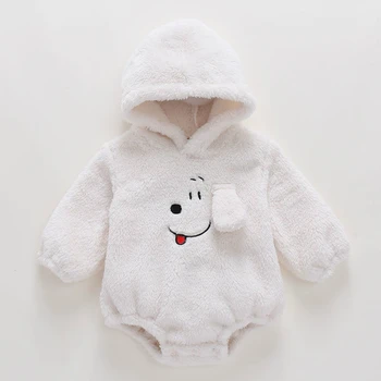 

2020 New Cute Bebe Newborn Baby Princess Girl Clothes Long Sleeve Hoddies Smile Face Romper Clothes Autumn Winter Wear 0-18m