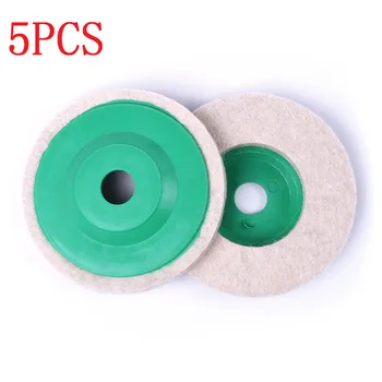 

5Pcs Wool Polishing Pads Buffing Angle Grinder Wheel Felt 98mm Polishing Disc Pad Set Useful Abrasive Tools