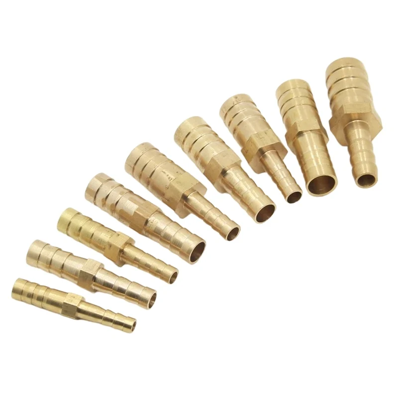 Brass Straight Hose Pipe Fitting Equal Barb 4mm-25mm Gas Copper Barbed Coupler Connector Adapter hose pipe fitting pipe fitting water pipe fitting