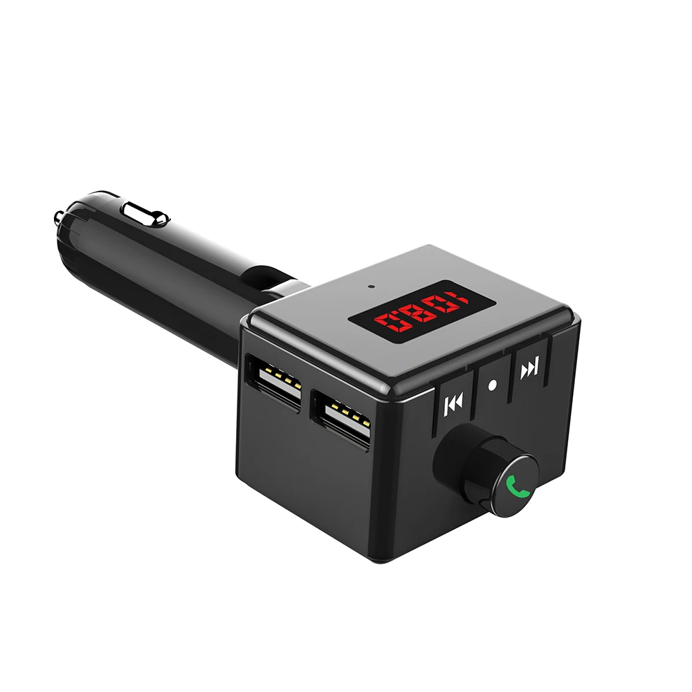 Автомобильное зарядное устройство Bluetooth Aux интерфейс MP3-плеер вращающийся USB порт BS6 беспроводной Аксессуары для мобильных телефонов Колыбель