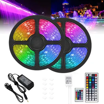 

LED Strip Lights RGB Waterproof Light Strip 10M 300 LEDs Remote Control Decorative Lamp P666