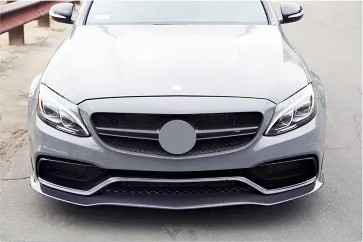Для W205 C63 AMG sedan передний спойлер/углеродное волокно передний спойлер задний спойлер для Benz C63 AMG W205