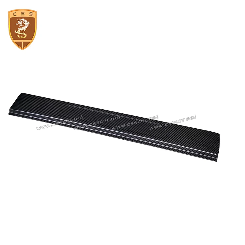  Factory Price Real Carbon Fiber Auto Door Sill Plates Pedal For Ferreri 488 GTB Spider
