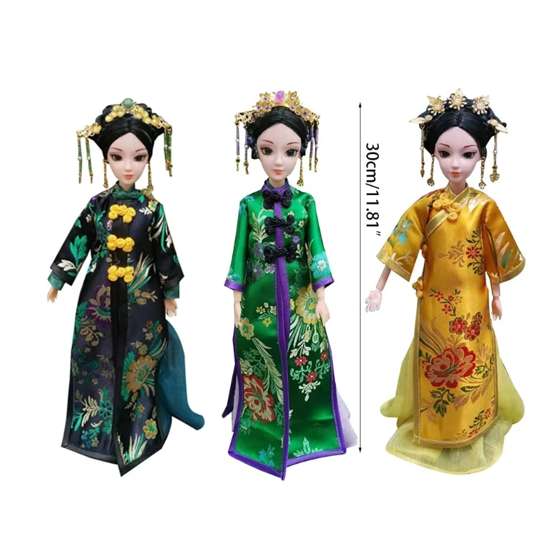 fashion doll Oriental Decor Doll, Chinese Doll with Silk Costume, Oriental Decorations for Home, Figurine for Home Decor, Room Decor, rainbow brite doll