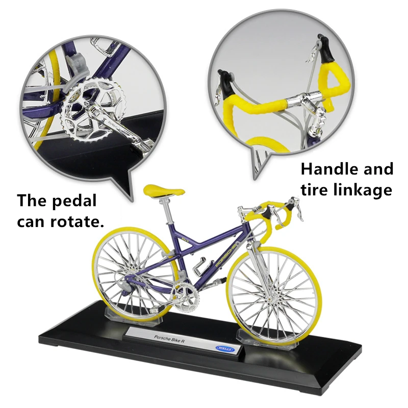 Модель мотоцикла WELLY 1:10 Porsche Audi Bike из сплава под давлением игрушка для детей