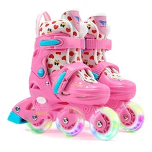 Высококачественные детские костюмы для начинающих двухрядные коньки детские с роликом