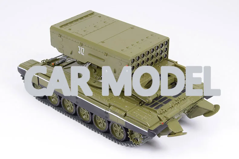 1:43 Масштаб сплава игрушечных транспортных средств советской легенды TOS-1A Танк модель детских игрушечных автомобилей авторизованный игрушки для детей