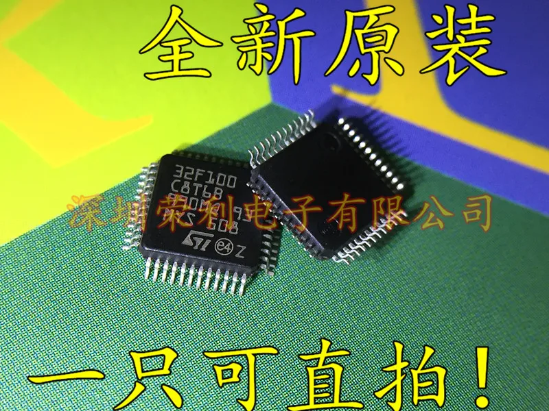 10 шт./лот Новинка STM32F100C8T6B 32F100C8T6B на