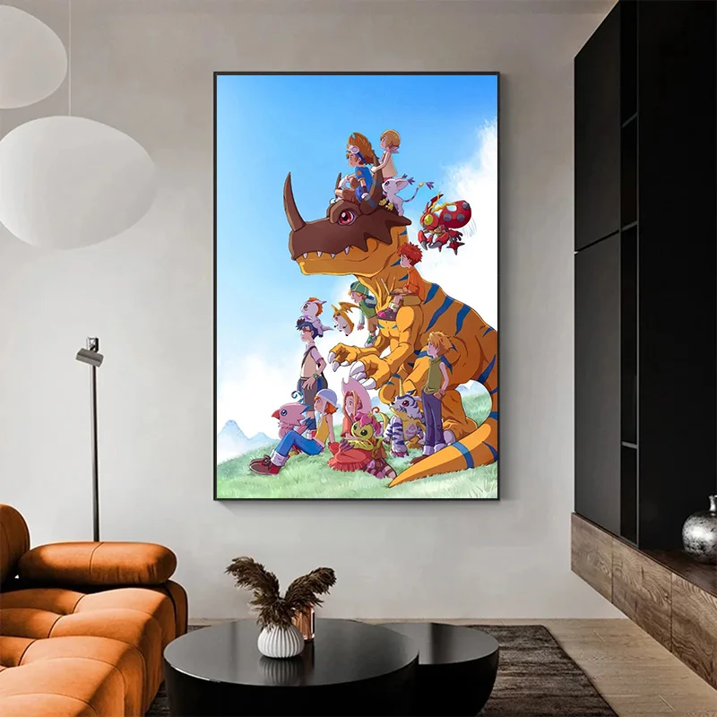 Digimon Adventure Tri Classic Anime Cartoon Series Canvas Painting HD  Poster Prints Wall Picture Art For Home Living Room Decor - AliExpress