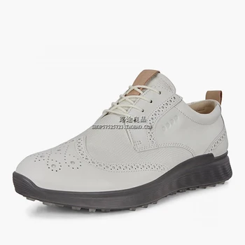 

Golf Shoes Men Golf Shoes Leather Sports Shoes Professional Outdoor Golfing Training Sneakers Genuine Leather Grass Shoes Golf
