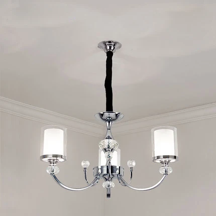 3lights Dia65H36cm led e14 Постмодерн Железные Хрустальные Стеклянные Хром Люстры Светодиодные Лампы.Светодиодные Светильники Люстры Подвесные.Светильники Подвесные Светильники.Светильник Подвесной Светильник.Для Столовой,Фойе Спальни - Цвет абажура: 3lights Dia65H36cm