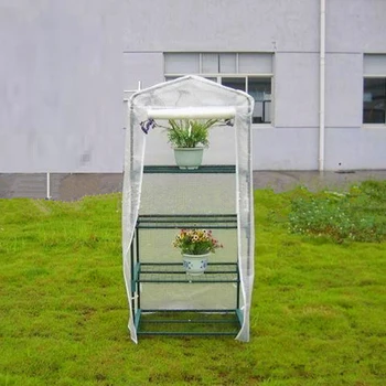 

4 Tier PE Plastic Mini Greenhouse Cover Garden Plants Grow Green House Balcony (Without Stand)
