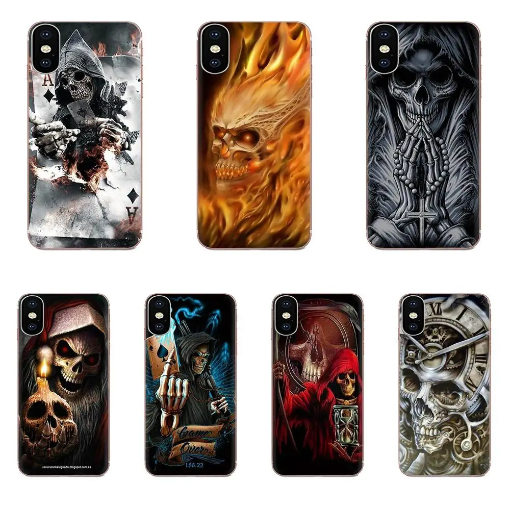 

Soft New Arrival Grim Reaper Skull Skeleton For Huawei Honor 4C 5A 5C 5X 6 6A 6X 7 7A 7C 7X 8 8C 8S 9 10 10i 20 20i Lite Pro