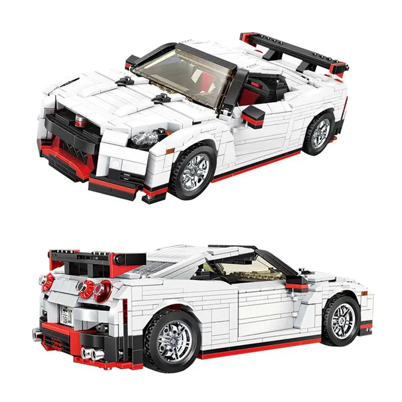 Moc Toys 20518 GTR R35 Модель гоночного автомобиля, сборная головоломка для детей, рождественские подарки, строительные блоки