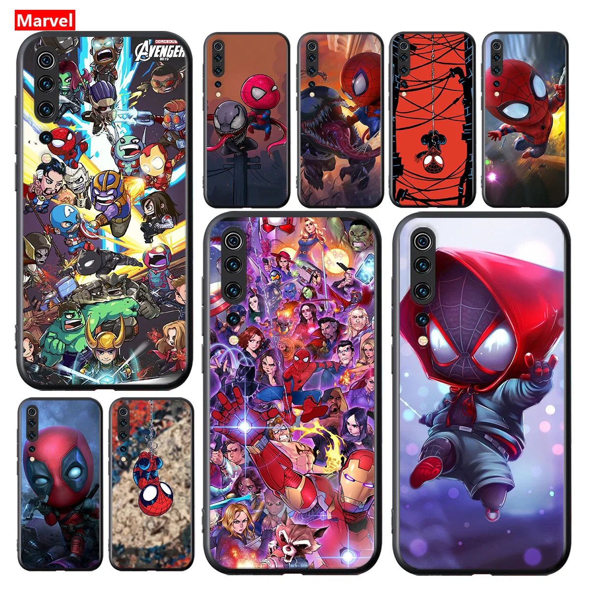 С принтами &quotMarvel&quot &quotМстители&quot &quotсупергерой&quot мультфильмы для Xiaomi Mi 11 11i до 10