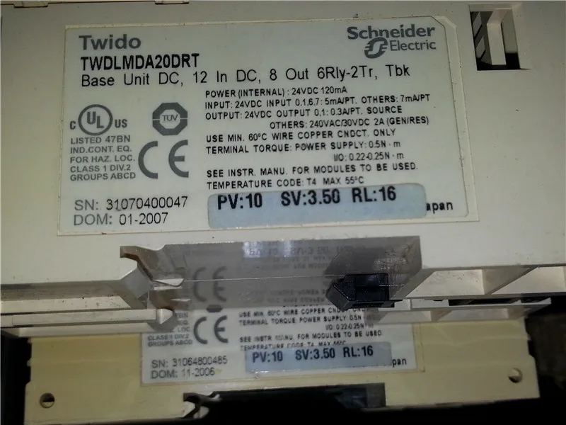 1 шт. б/у Schneider TWDLMDA20DRT