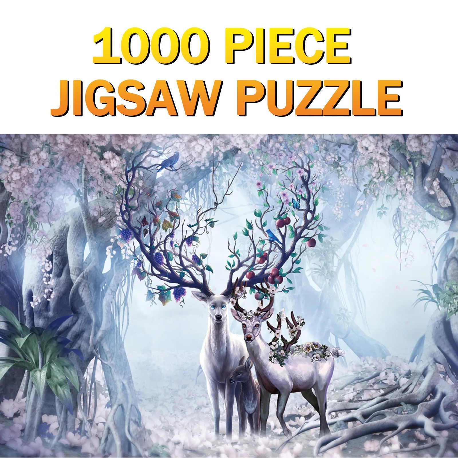 1000 peça moose casa padrão quebra-cabeça à moda decoração de casa brinquedos educativos para interação pai-filho em casa