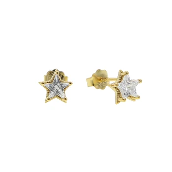 

authentic 100% 925 Sterling Silver Women Jewelry Fashion Cute mini Star Stud Earrings For women Girls hot 2020