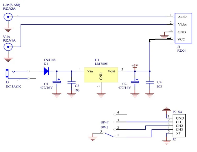 2,4G Беспроводная передача видео Modul/XL27014