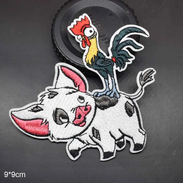 Pig Cock Iron On Embroidered Clothes Patches For Girl Woman Clothing Stickers Garment Wholesa 1