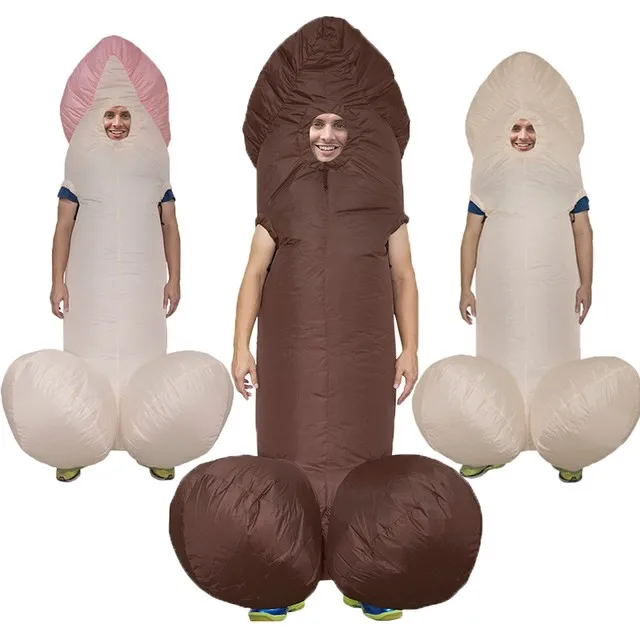 Inflatable Penis Sexy Costumes Adult Animal Men Dick Jumpsuit Funny Dress Cosplay Costume WILLY Carnival Suits |