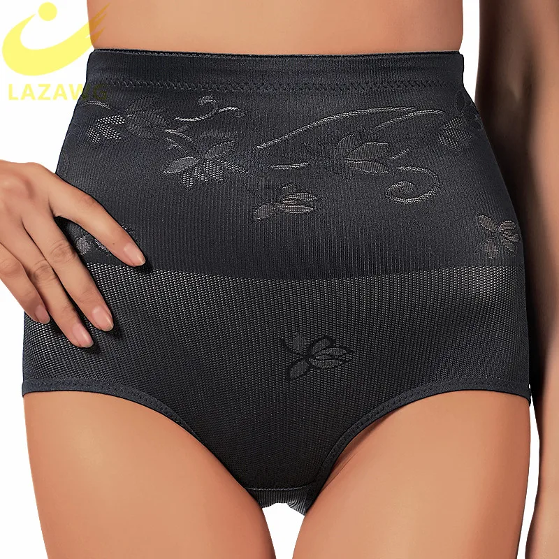 LAZAWG женское нижнее белье с кружевной панелью для живота|Утягивающие трусы| |