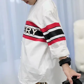 

2020 New Spring&Autumn White Blouse Top for Baby Girl&Boy Kids Hot Toddler Kids Baby Kids Boutique White Letter Shirt Top